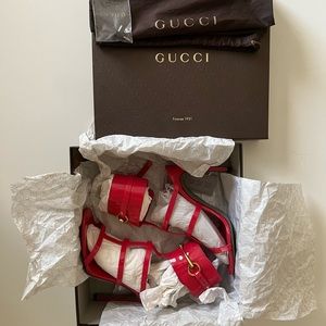 ‼️SOLD‼️ Gucci vernice crystal shocking pink, size 37